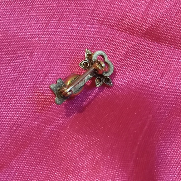 Lot Of Vintage Jewelry Coro Austria Brooch Earrings Rhinestones - Picture 5 of 10